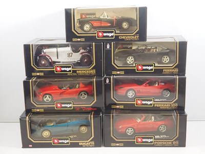 Lot 706 - A group of BBURAGO 1:18 scale diecast cars to...