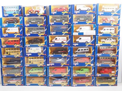 Lot 711 - A mixed group of CORGI diecast cars and vans...