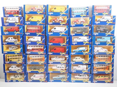 Lot 714 - A mixed group of CORGI diecast cars and vans...