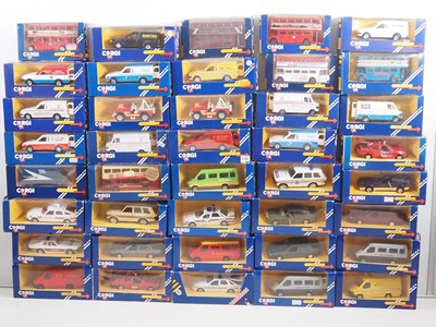 Lot 718 - A mixed group of CORGI diecast cars and vans...