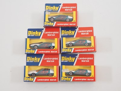 Lot 728 - A group of 5x DINKY 189 diecast Lamborghini...