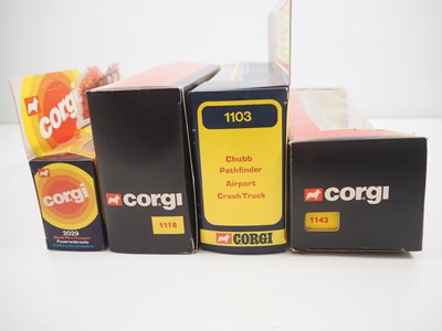 Lot 733 - A group of CORGI diecast fire trucks...