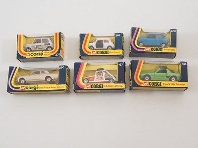 Lot 735 - A group of CORGI diecast cars to include 200,...