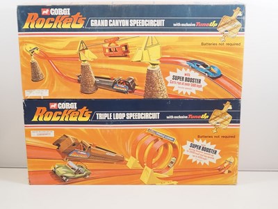 Lot 737 - A pair of CORGI ROCKETS track sets, each with...