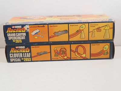 Lot 738 - A pair of CORGI ROCKETS track sets, each with...