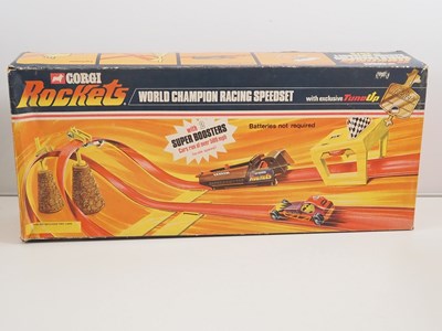 Lot 739 - A pair of CORGI ROCKETS track sets, each with...
