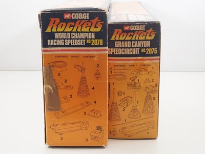 Lot 739 - A pair of CORGI ROCKETS track sets, each with...