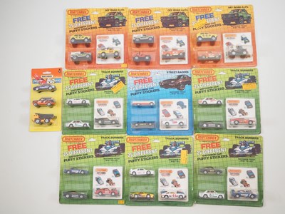 Lot 741 - A group of MATCHBOX USA carded diecast trucks...
