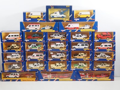 Lot 743 - A group of CORGI European issue diecast cars,...