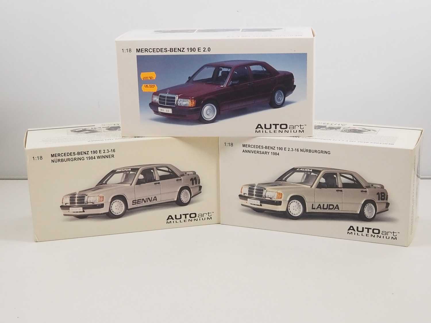 Lot 746 - A group of AUTOART 1:18 scale diecast Mercedes...