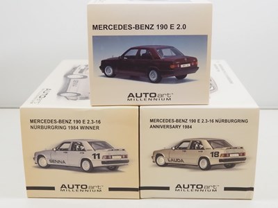 Lot 746 - A group of AUTOART 1:18 scale diecast Mercedes...