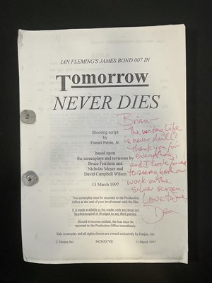 Lot 359 - A shooting script for the 18th James Bond...