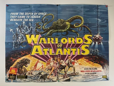 Lot 140 - WARLORDS OF ATLANTIS (1978) UK Quad film...