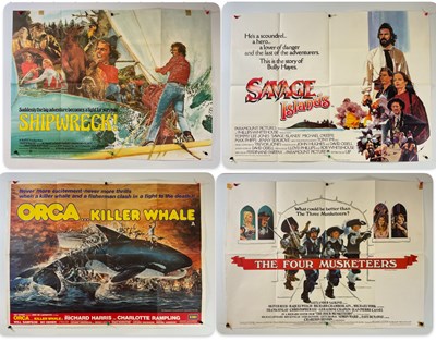 Lot 46 - A group of Action and adventure UK Quad film...