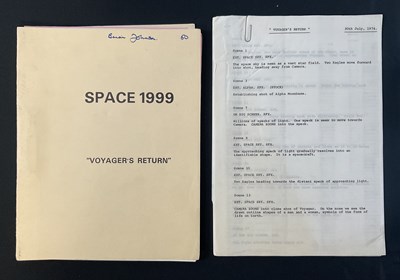 Lot 365 - SPACE 1999 - Production used script and scene...