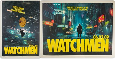 Lot 198 - WATCHMEN (2009) A UK Quad teaser and US one...