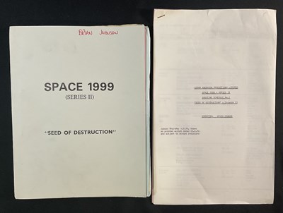 Lot 364 - SPACE 1999 - Production used script and two...