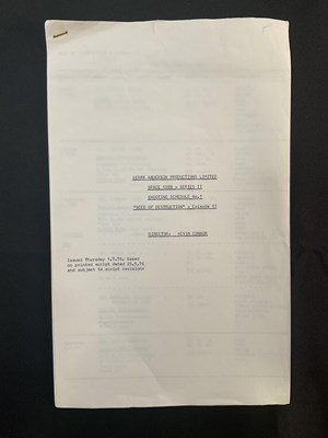 Lot 364 - SPACE 1999 - Production used script and two...