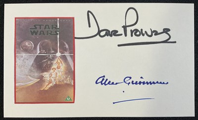 Lot 479 - STAR WARS : DAVE PROWSE and ALEC GUINNESS -...