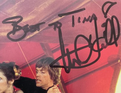 Lot 481 - MARK HAMILL - An autographed STAR WARS post...