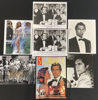 Lot 394 - JAMES BOND: A pair of signed photographs of...