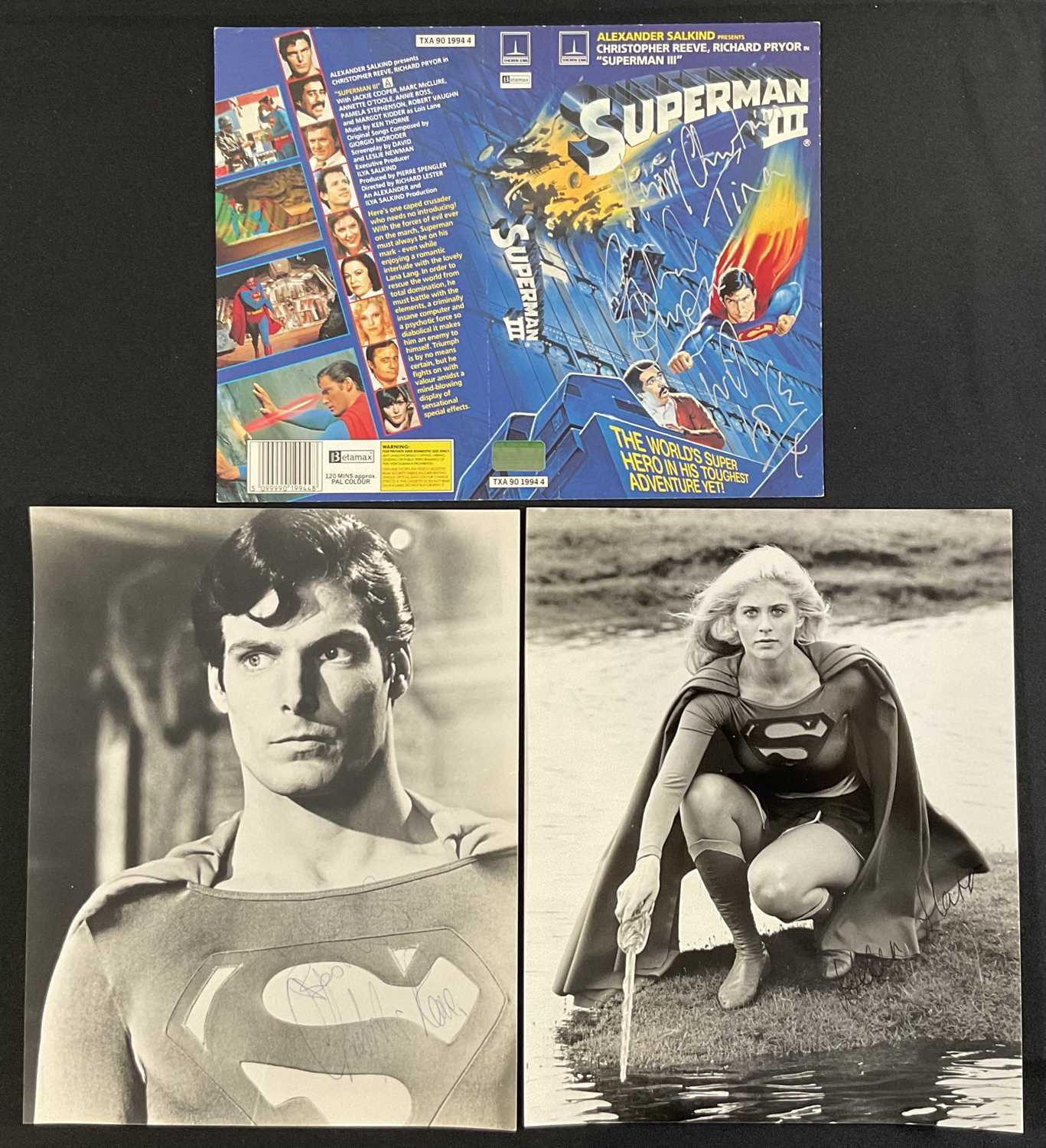 Lot 484 - CHRISTOPHER REEVE - A black and white still...