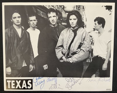 Lot 486 - A group of band signed promotional photographs...