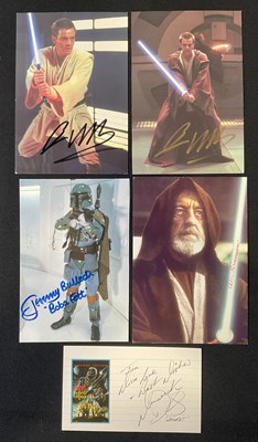 Lot 477 - STAR WARS - A group of Star Wars autographs...