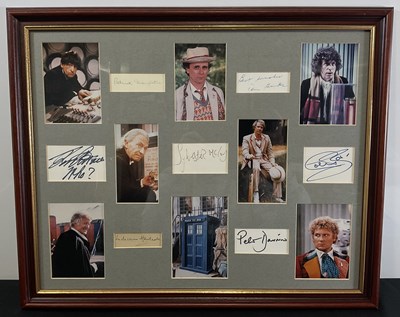 Lot 372 - DR WHO - A display of seven DOCTOR WHO actor...