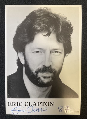 Lot 508 - ERIC CLAPTON - An autographed picture of the...