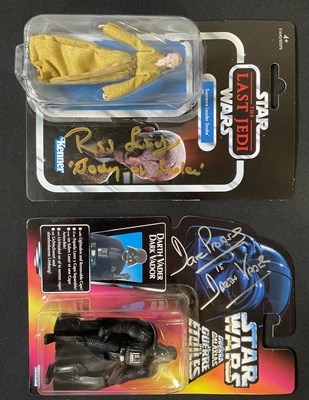 Lot 471 - A pair of autographed Kenner Star Wars figures...