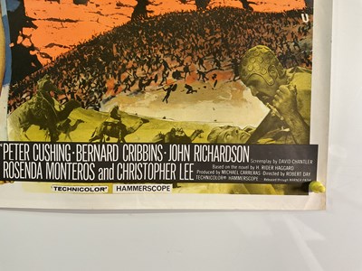 Lot 41 - ONE MILLION YEARS B.C. / SHE (1969) UK Quad...