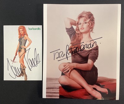 Lot 441 - HOLLYWOOD HEROINES - A pair of autographed...