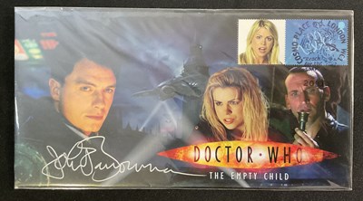 Lot 406 - DR WHO - A group of Doctor Who autographs on 8"...