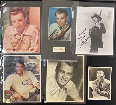 Lot 418 - A posse of famous cowboys' autographs and...