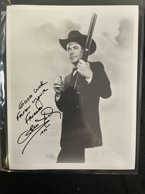 Lot 418 - A posse of famous cowboys' autographs and...