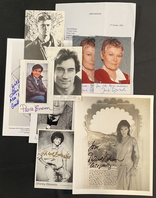 Lot 459 - JAMES BOND - A group of autographed related to...