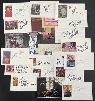 Lot 458 - STAR TREK - A group of Star Trek autographs...