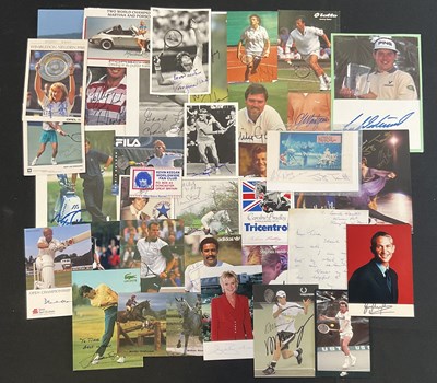 Lot 436 - SPORTS - A team of sporting autographs to...