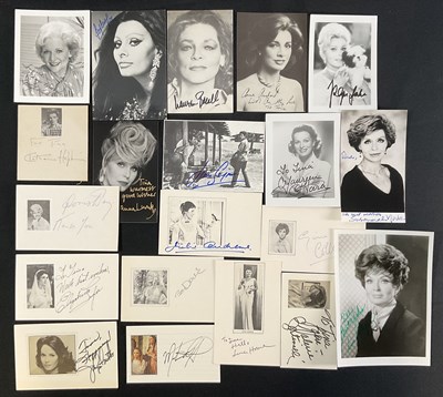 Lot 465 - VINTAGE HOLLYWOOD - A selection of autographs...