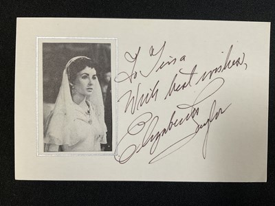 Lot 465 - VINTAGE HOLLYWOOD - A selection of autographs...