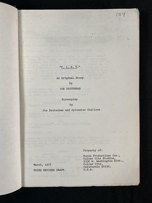Lot 423 - A group of 3 film scripts comprising a third...