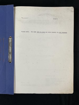 Lot 423 - A group of 3 film scripts comprising a third...