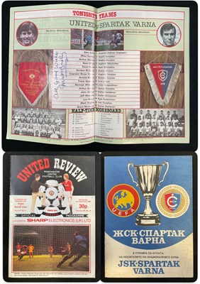 Lot 437 - A football programme for Manchester United vs...