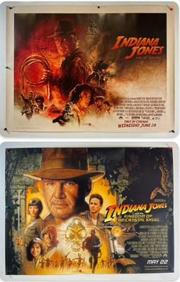 Lot 39 - INDIANA JONES - A pair of double sided UK Quad...