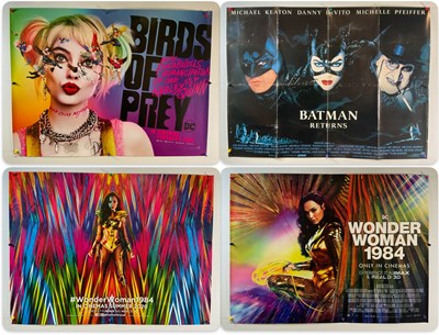 Lot 195 - A group of Superhero Uk Quad film posters...