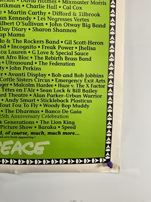 Lot 333 - GLASTONBURY (1995) - A line up poster for...