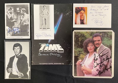 Lot 439 - A group of 60s and 70s movie star autographs...