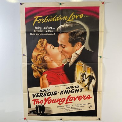 Lot 161 - THE YOUNG LOVERS (1954) UK one sheet film...