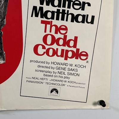 Lot 11 - THE ODD COUPLE (1968) A pair of UK Quad film...